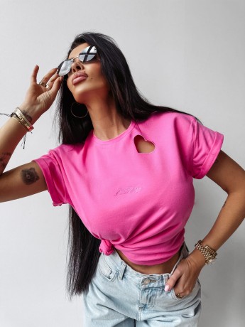 Przejdź do produktu T-shirt LILAC OLAVOGA - róż