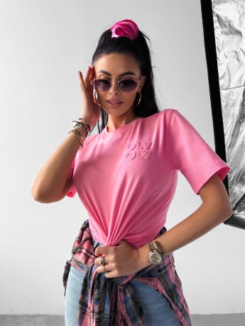 Przejdź do produktu T-shirt SOFT ROSE OLAVOGA - róż