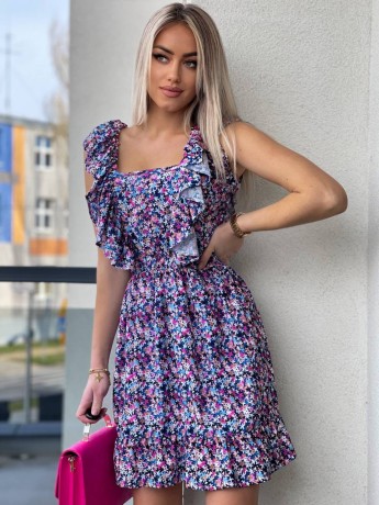 Przejdź do produktu Sukienka FLOWER - ciemne tło
