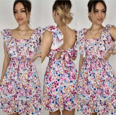 Przejdź do produktu Sukienka FLOWER - jasne tło