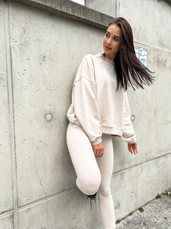 Przejdź do produktu BLUZA BASIC - beż melanż