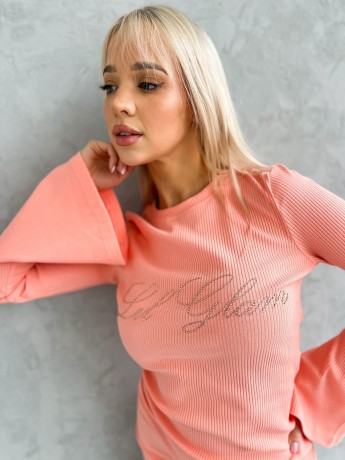 Przejdź do produktu Sukienka morela LIL GLAM
