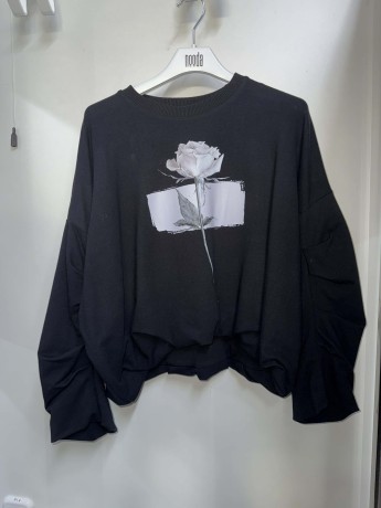 Przejdź do produktu Bluza róża - czarna
