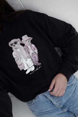 Przejdź do produktu Bluza misie - czarna