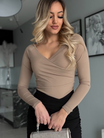 Przejdź do produktu Bluzka lycra - mocca